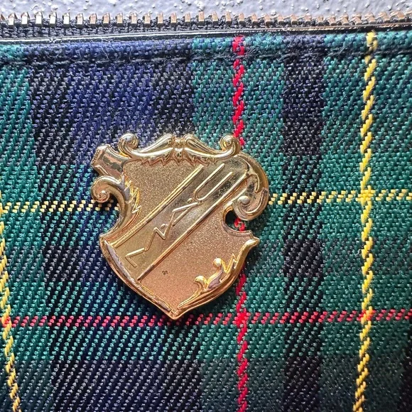 MAC Plaid Crossbody Bag with Gold Accents - Picture 3 of 6